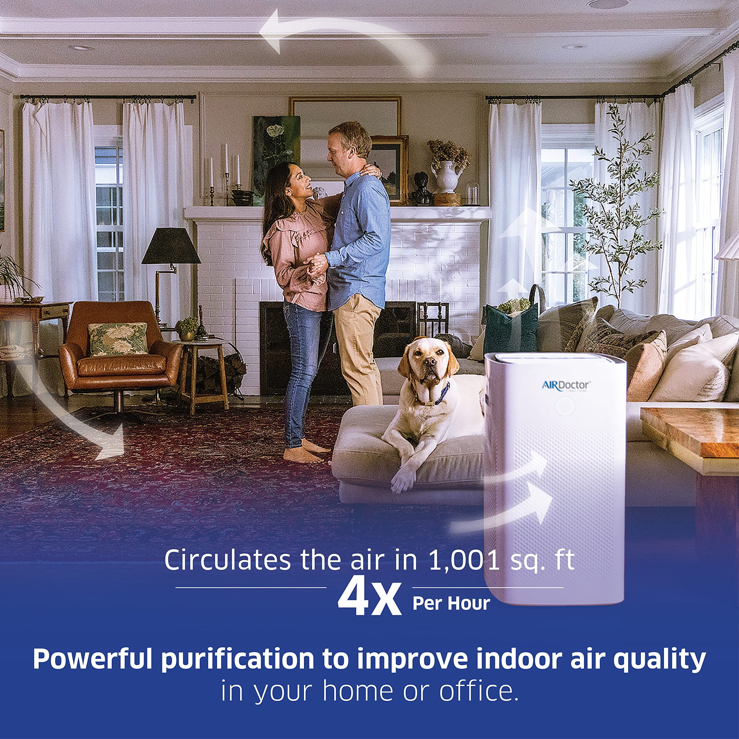 AirDoctor AD5500 HEPA Air Purifier with UltraHEPA and Carbon Filter for Extra Large Rooms
