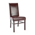thumbnail image 2 of Classic 20''H Leather Side Chair (Set Of 2)-Color:Brown Leather,Finish:Cherry Mahogany,Quantity:Set of 2, 2 of 6