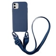 thumbnail image 1 of Funda de teléfono móvil con cadena y collar cruzado para iPhone 14 13 12 11 pro XS MAX XR 7 8 Plus SE, correa de silicona con cordón para el cuello Tan Jianjun unisex, 1 of 2