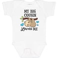 thumbnail image 3 of Inktastic My Big Cousin Loves Me with Sloth and Hearts Boys or Girls Baby Bodysuit, 3 of 5