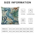 thumbnail image 3 of Pillow Covers Coastal Blue Turtle Seahorse Whale Octopus Marine Natural Scenery Sea Animals Nautical Beach Throw Cushion Cases for Couch Sofa Bedroom,, 3 of 5