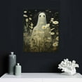 thumbnail image 4 of ARISTURING Ghost Painting, Floral Ghost Print, Dark Romantic Ghost Art Print, Halloween Ghost Decoration Wall Art, Academia Wall Art, Gothic Wall Decor, Framed Canvas, 16x20 inch, 4 of 4