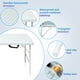 thumbnail image 4 of Qinaqin Folding Mesa 4 Foot Portátil Plástico Plegable de Altura Ajustable con Carrying cm Alturaandle para Profundidadining Picnic Party Camping, 4 of 6