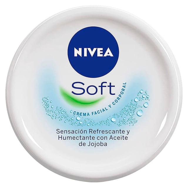 Crema corporal NIVEA soft creme refrescante de larga duración con vitamina e 200 ml