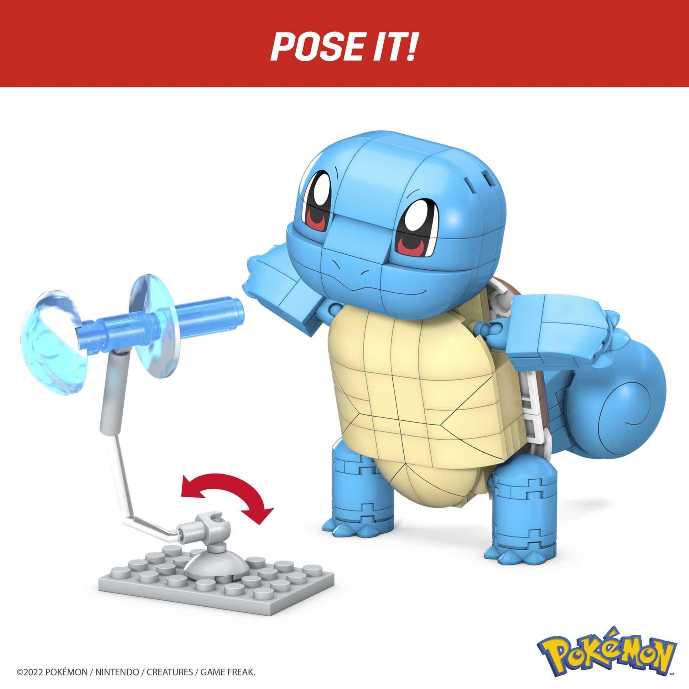 MEGA Pokémon Building Toy Kit Build & Show Squirtle (199 Pieces) for Kids