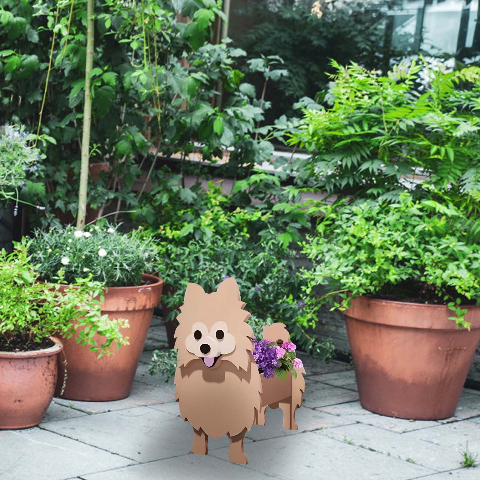Zeceouar Gardening Supplies for Yard, Dog er Pot Planter Cute PVC Herb Garden Dog er Pot Indoor/Outdoor Plant Dog er Pot Pet er Pot Great Gift for Pet Lovers
