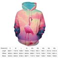 thumbnail image 2 of Pink Flamingo Paradise 3d Sweatshirts Hoodie Fashion Casual Personality Men's Women Street Hoodie Pullovers Long Sleeve Comfortable Top, 2 of 6