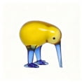 thumbnail image 2 of Liamobondopolis Hand Blown Glass Kiwi Bird Figurine With Yellow Blue Accents for home decor living room Modern Tabletop and Mantel Decor 2.08 in Tall, 2 of 8