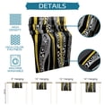 thumbnail image 7 of Table Runner Dresser Scarves 70 Inch Long, Yellow and Black Geometric Stripe Linen Dining Table Runners Abstract Swirling Zebra Skin Tabletop Scarf for Wedding Holiday Party Kitchen, 7 of 7