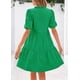 thumbnail image 2 of Vestido KIRUNDO Oyelet Summer para mujer, cuello en V, verde, XXL, 2 of 9