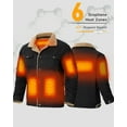 thumbnail image 5 of Forievic Graphene Heated Jacket for Men Heat Up to 20HRS 2V Fast Charge 18400mAh Large Capacity Winter Outdoor Lightweight Heating Jackets, 5 of 5