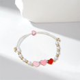 thumbnail image 5 of BemeyourBBs Valentine's day Bracelet for Women Love Heart Valentine's day Beaded Bracelets Bulk Cute Pink Red Stackable Stretch Bracelets for Valentines Day Accessories Jewelry Gifts, 5 of 8