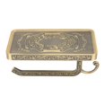 thumbnail image 1 of Zinc Alloy Tissue Holder, Vintage Design Multi Functional Toilet Paper Holder with Shelf for Bathroom, 1 of 8