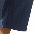 thumbnail image 7 of Men Loose Casual Cargo Pants Multi-Pocket Drawstring Work Pants Trousers Elastic Waist Belted Straight Leg Lightweight Stretchy Quick Dry Gym Hiking Streetwear Workwear | Zenithor,Navy M, 7 of 7