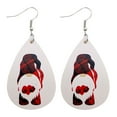 thumbnail image 2 of Pendientes para mujer, regalos para mujer, pendientes de cuero estilo navideño para niña que añaden un toque festivo, anillos de moda., 2 of 2