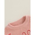 thumbnail image 4 of Binshrliy Baby Boy Girl Christmas Sweater for Infant Long Sleeve Letter Embroidered Pullover 3M 6M 9M 12M 18M 24M 3T Toddler Warm Jumpers Tops Fall Loose Knitwear, 4 of 6