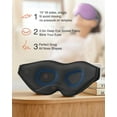 thumbnail image 4 of NestE Sleep Mask for Side Sleeper,Eye Mask for Sleeping Women Men, 3D Contoured Cup No Eye Pressure 100% Light Blocking Sleeping Mask with Adjustable Strap Night Blindfold Flight, Travel, Nap, Purple, 4 of 13