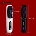thumbnail image 4 of Wireless Ionic Hair Straightening Brush - Portable, Negative Ions, USB Rechargeable, Fast Heating, Anti-Scald, 3 Temp Settings, Ideal for Travel & Daily Use, Perfect Gift for Her, 4 of 10