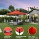thumbnail image 3 of Carpa Toldo Plegable 3x3 Impermeable Retractil Jardin Onof Rojo, 3 of 6