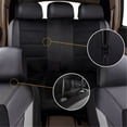 thumbnail image 4 of Phyun Car Seat Covers Full Set PU Leather Diamond Lattice Styling Waterproof Automobile Seat Protector Interior Accessories, 4 of 5