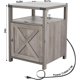 thumbnail image 3 of JJUN Farmhouse Nightstand Set of 2 with Charging Station, Rustic End Table Bedroom with Storage Living Room Side Table Dark Oak Night Stand Industrial Bedside Bed Table with USB Ports and Outlets, 3 of 16