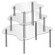 thumbnail image 5 of PENIKOKO 3Ud Soporte Transparente Para Pasteles Y Cupcakes De Acrílico Con Base Metálica Para Eventos Y Celebraciones, 5 of 7