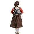 thumbnail image 6 of Vividxx Girls Outfits Sets Casual Party Performance Dress Vest Scarf Outfits Sets For Toddler Kids Summer Fall Winter Comfortable Soft Fabric Solid Color O-Neck Trendy Dailywear, 6 of 9