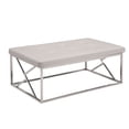 thumbnail image 4 of Furniture of America Motto Contemporary Faux Leather Tufted Bench in Black, 4 of 5