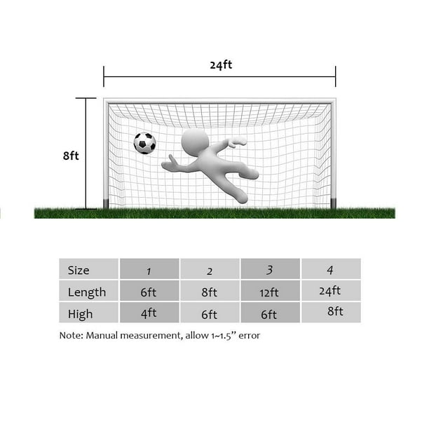 Garosa Soccer Post Net Full Size Football Soccer Net Sports Replacement Soccer Goal Post Net For Sports Match Training Goal Net Walmart Com Walmart Com