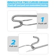 thumbnail image 3 of BLUEWING 24in Push And Pull Fishing Dehooker Stainless Steel Fish Hook Remover Tool Saltwater Dehooker Big Game Heavy Duty Dehooker Twist Resistance Design, Blue, 3 of 7