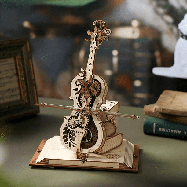Puzzle Mécanique 3D Bois - Boîte à musique - Carrousel romantique - ROKR