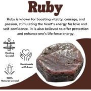 Ruby Crystal Raw Stones (2 Pieces)