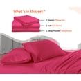 thumbnail image 2 of SGI Bedding 600 TC Egyptian Cotton Bed Sheet Set - Family XL Size Sheets 600 Count Sheets Soft, Durable Sheets Cotton Sheets in 600 TC 18" Deep, Hot Pink Stripe, 2 of 8
