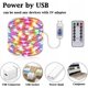 thumbnail image 2 of Luces de hadas Control remoto Alambre de cobre Luces de hadas USB 10m100 Luces de colores Rojo Verde, 2 of 5