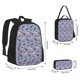 thumbnail image 2 of Disketp winter Dachshund Mochila Estampada de Gran Capacidad con Lonchera y Estuche, Set de 3 Piezas para Estudiantes, 2 of 7