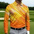 thumbnail image 2 of IAJDKMEK Men's Printed Collared Sport Top – Long Sleeve, All-Over Print, Shirts for Men Casual, Breathable Fabric, Everyday Athletic Shirt, 2 of 3