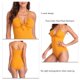 thumbnail image 4 of Traje de baño de una pieza traje de baño para mujer sin espalda transpirable cuello en V lavable a máquina para baño de spa para playa ANGGREK Otros, 4 of 6