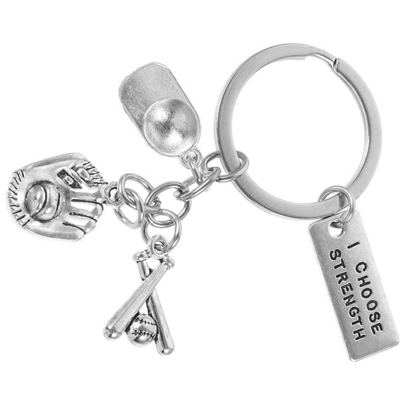 FUTUREORYY 1Pcs Portable Zinc Alloy Baseball Shape Keychain Multipurpose Bag Hanging Decor for Baseball Players
