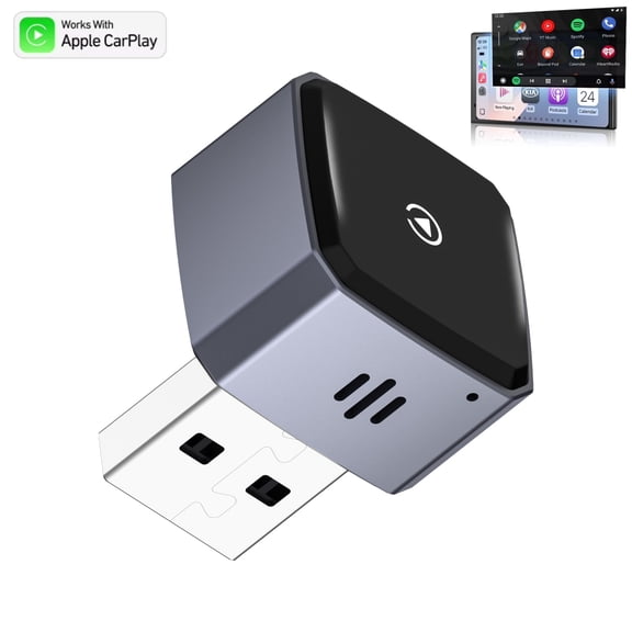 Wireless CarPlay Adapter for iPhone 2026 Upgrade, Mini USB Desgin Car Play Convert Wired to Wireless, Stable Connection CarPlay for iOS 10 and Cars 2016 , Plug and Play, No Delay