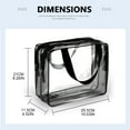 thumbnail image 5 of Large Capacity Clear Travel Toiletry Cosmetic Bag Multifunctional Makeup Bags Transparent PVC Storage Organizer, 5 of 19