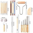 thumbnail image 2 of 61pcs Ceramic Sculpting Tools Set, Clay Pottery Carving Kit, Wooden Modeling Knife, For Polymer Clay Pottery Candles Hy, 2 of 5
