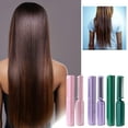 thumbnail image 6 of Rechargeable Mini Hair Straightener -2024 New Straight Rolled Dual-Purpose Hair Straightener Brush, Mini Travel Straightening Brush, Portable Cordless Hot Comb Flat Iron for All Hair Types (Purple), 6 of 6