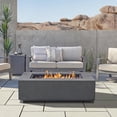 thumbnail image 2 of Real Flame Aegean 50" Rectangle Steel Propane or Natural Gas Fire Pit Table in Weathered Slate, 2 of 9