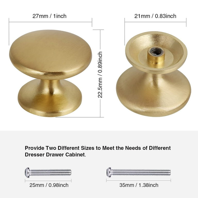 brass gold dresser knobs Brass Sunshine Knobs, Golden Dresser Knobs Handles – QubicHomeware main image 0