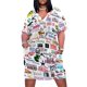 thumbnail image 1 of Vestido de cóctel con bolsillo suelto para mujer vestidos largos elegantes y bonitos logotipos musicales, 1 of 6