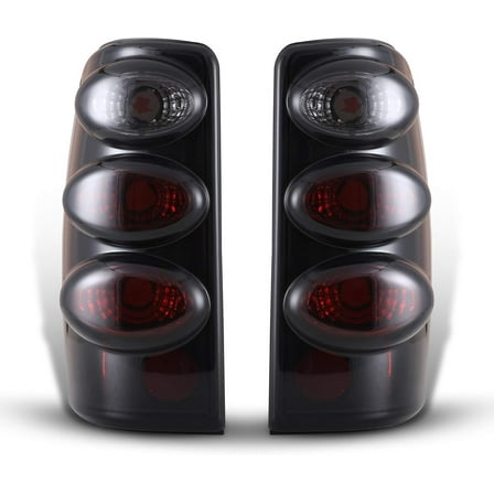 1 Pair Tail Lights Compatible with 2000-2006 Chevy Suburban 1500/2500,Rear Taillight Compatible with Tahoe GMC Yukon/Yukon XL 1500/2500/Denali,Black Matte Smoked Lens