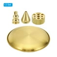 thumbnail image 3 of Uxcell Incense Holder Kit 2 Set Brass Incense Stick Holder Incense Burner Ash Catcher Stand Base 3 Styles, 3 of 6