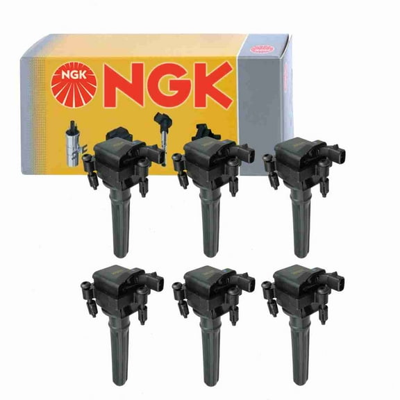 6 pc NGK 48993 Ignition Coils for 2505-98343 2IGC0104 36-8021 4609088AB 4609088AC 4609088AD 4609088AE 4609088AF 4609088AG 4609088AH 4609088AI 4801700 88921394 C533 E252 E252P E415 GN10187 IC261