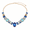 blue, variant on Statement Crystal Necklace for Women, Vintage French Style Multicolor Rhinestone Choker Collar Necklace, Elegant Party Jewelry for Wedding, Evening Event and Fashion Outfits