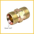 thumbnail image 3 of 2pcs M18 x 1.5mm to M18 x 1.5mm Car Straight Air Pipe Fitting Connector Adapter Auto Replacement Parts, 3 of 5